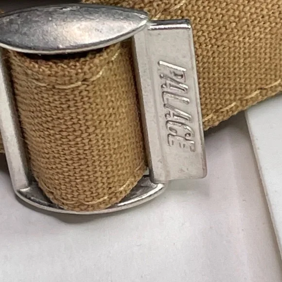 Palace Skateboards Tan Canvas P Initial 6 Panel Adjustable Hat Cap - Picture 4 of 10